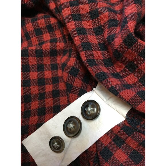 32 Bar Blues Mens Plaid Flannel Button Front Shirt Size XXL Lined Warm Work - Picture 6 of 8